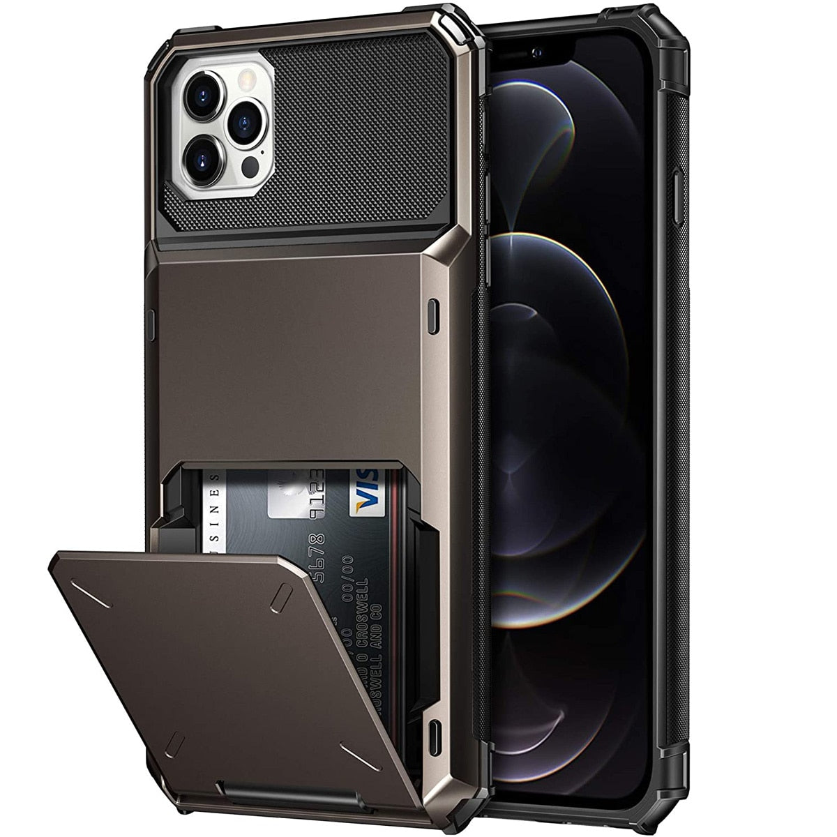 Armor Wallet Card Slot Case for iPhone