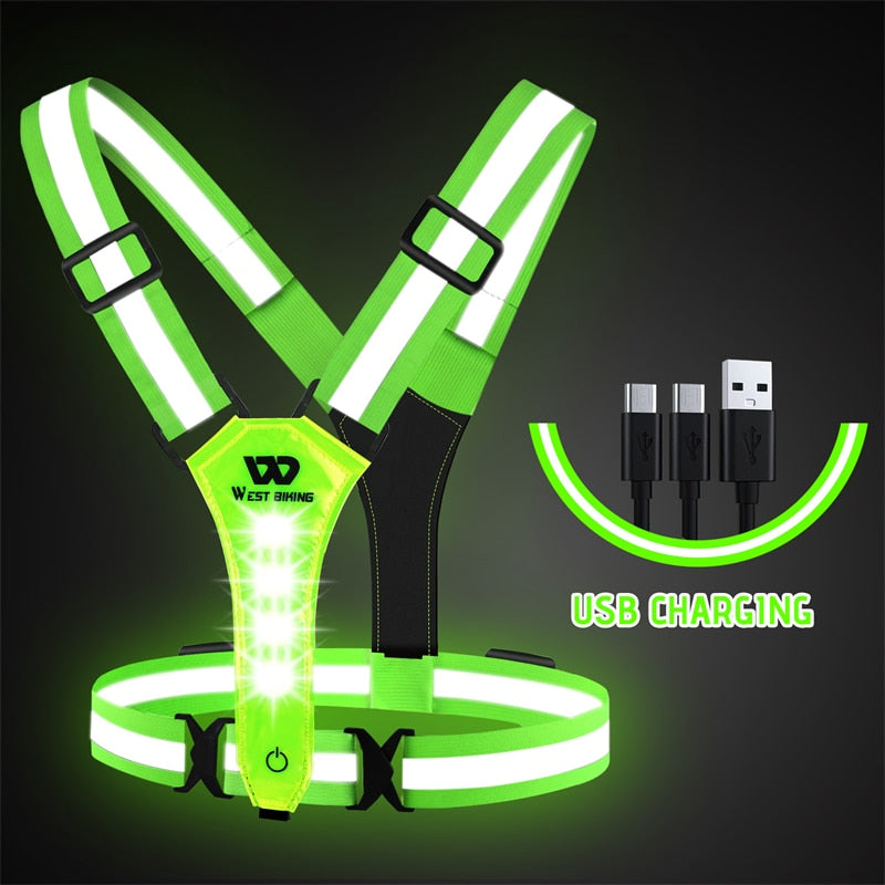 LED Reflective Vest - MarveX