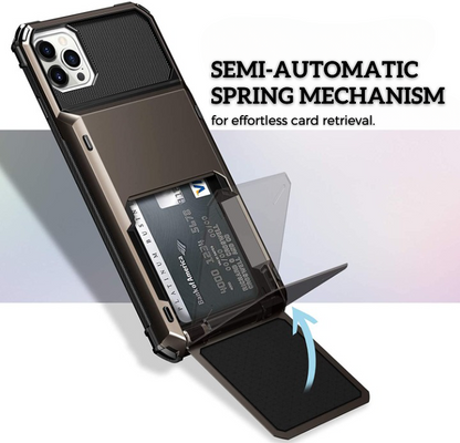 Armor Wallet Card Slot Case for iPhone